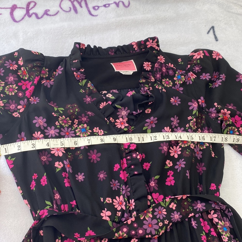 KATE SPADE
Bora Floral Print Fit & Flare Dress - Picture 13 of 14
